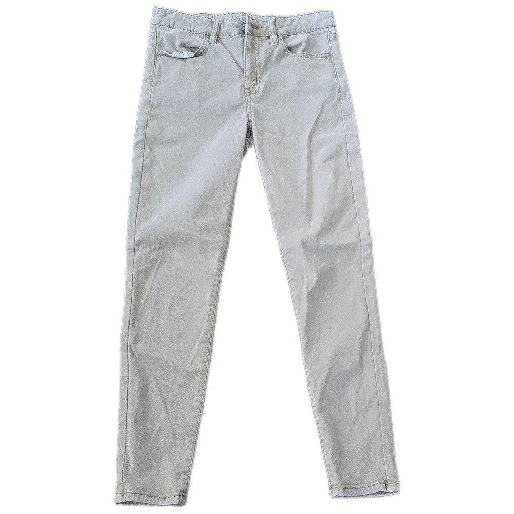 American Eagle Hi-Rise Jegging Khaki Tan Stretch Pants Womens 4‎ Short 0433-2258